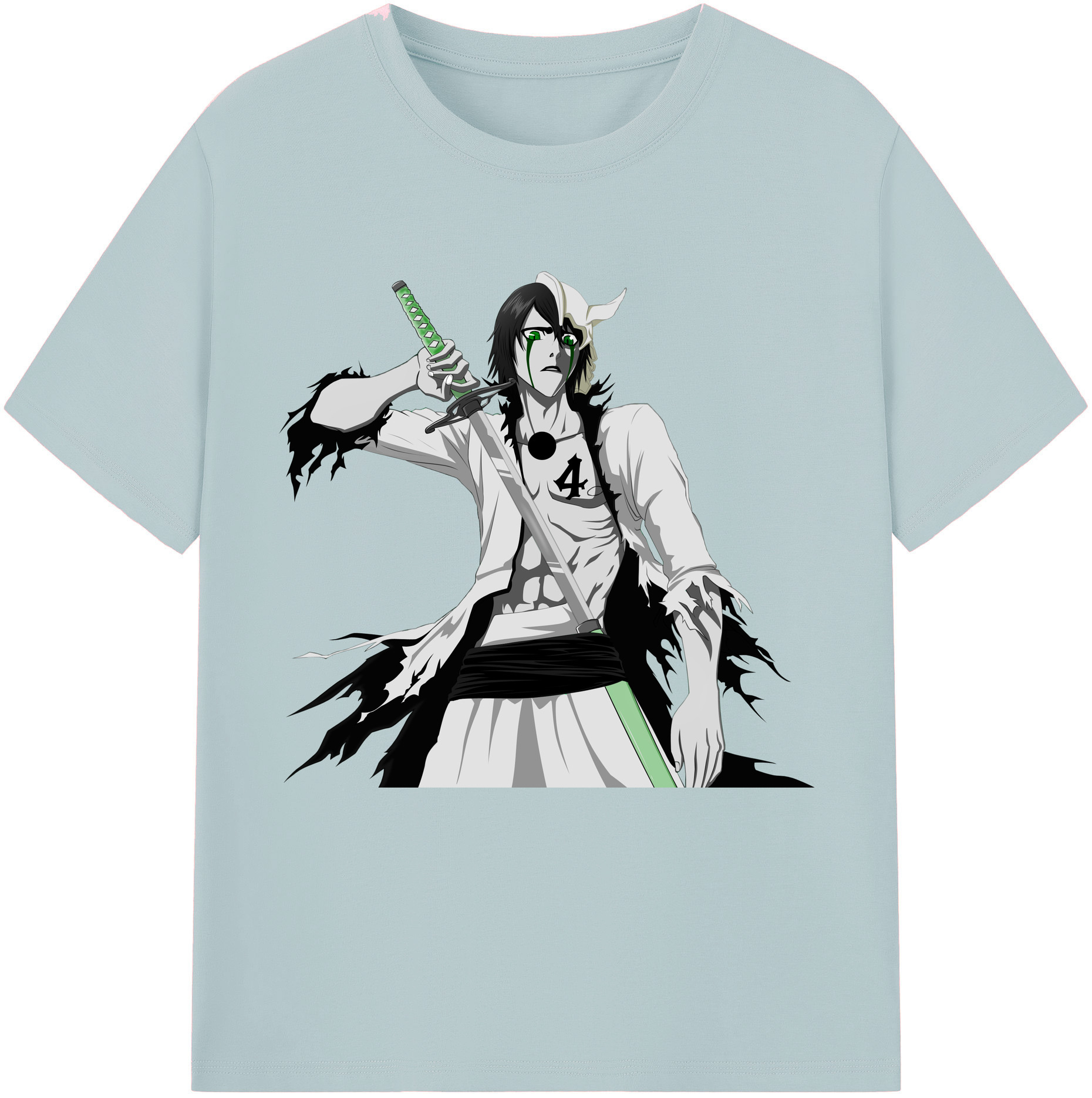 （画像用） ブリーチ ウルキオラ·シファー BLEACH Ulquiorra cifer 綿100％半袖Tシャツ（フロントプリント）